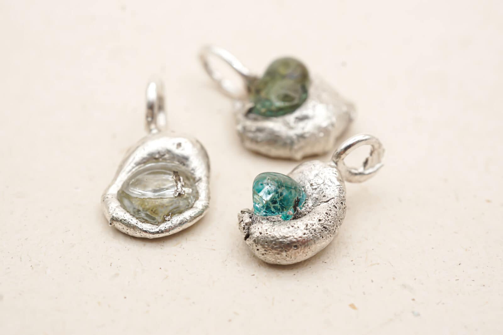 Mermaid Tears is a collection inspired by the stories our oceans carry. Its name comes from nurdles, tiny plastic pellets that wash up on beaches around the world. Small enough to go unnoticed, yet a reminder of the impact we leave behind. A single nurdle is attached to every clasp, carrying that story with it. Mermaid Tears is a collection inspired by the stories our oceans carry. Its name comes from nurdles, tiny plastic pellets that wash up on beaches around the world. Small enough to go unnoticed, yet a reminder of the impact we leave behind. A single nurdle is attached to every clasp, carrying that story with it.